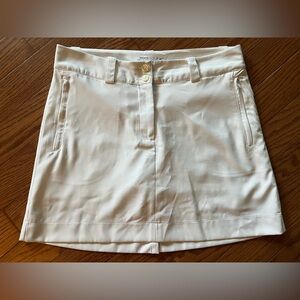 Nike Golf Tennis Skirt Skort Dri Fit Performance Womens Size 6  White EUC